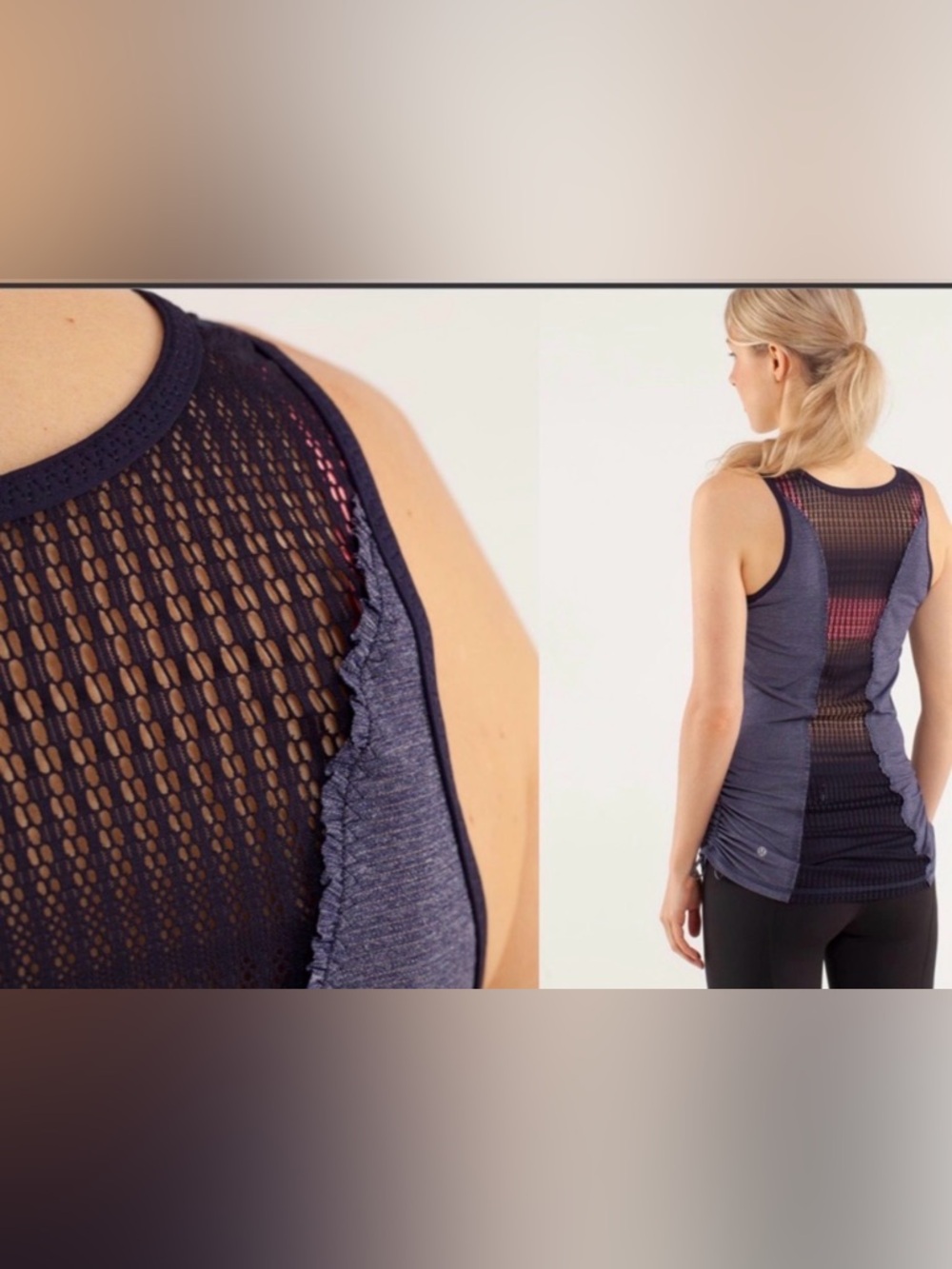 Lululemon Run: Tie And Fly Tank in Deep Indigo
